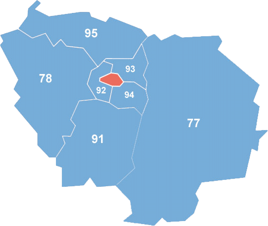 Carte Paris Ile de France